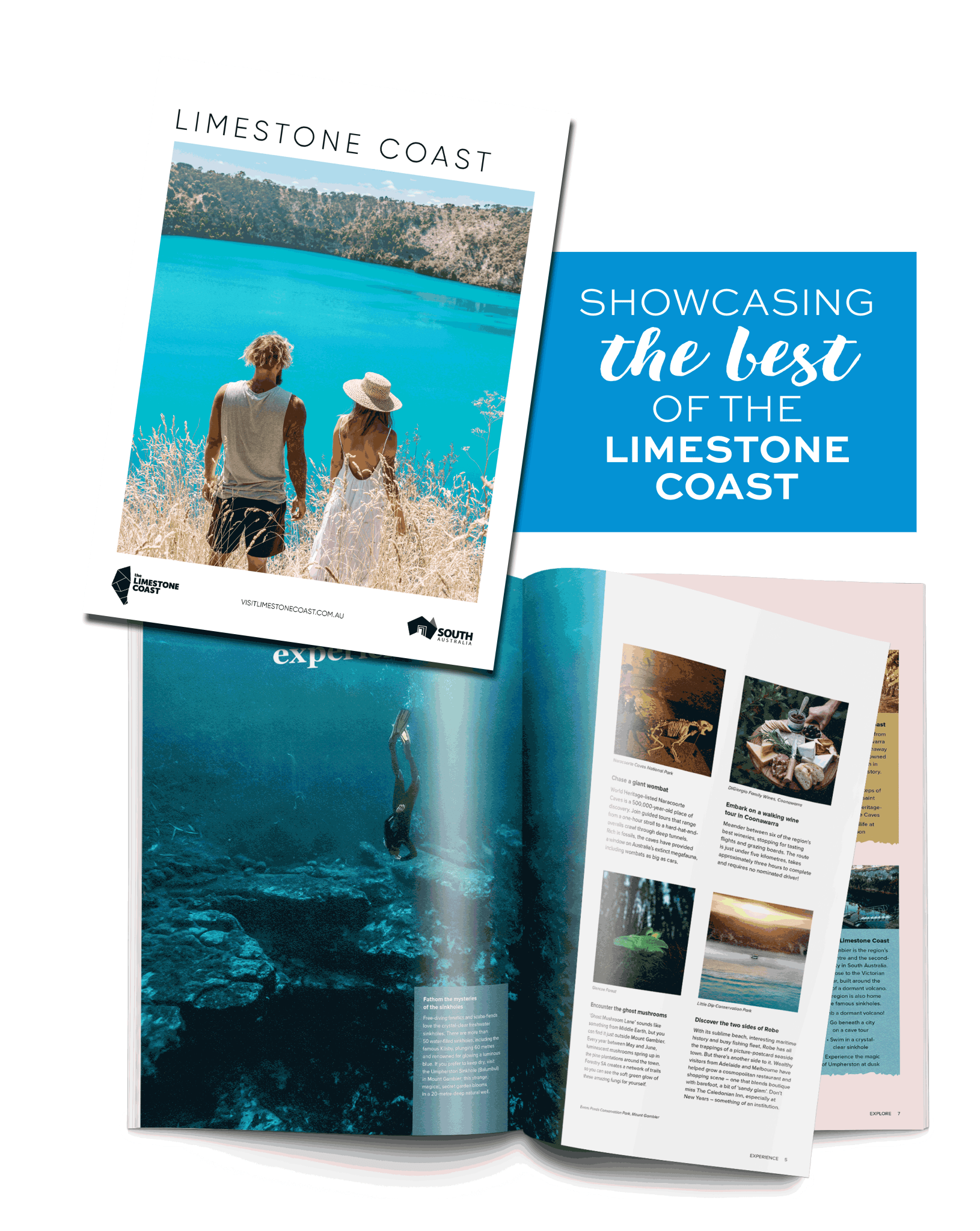 2023 Limestone Coast Visitor Guide Mock Up