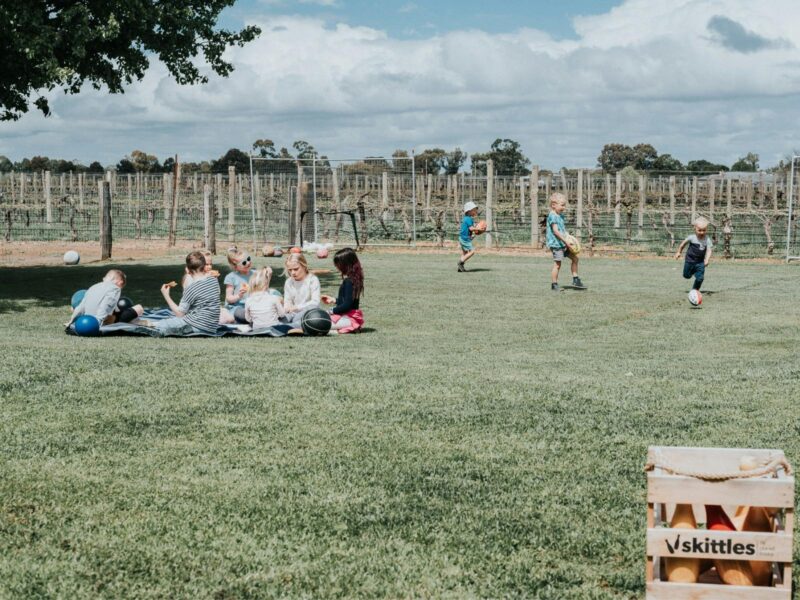 Family fun on the lawn