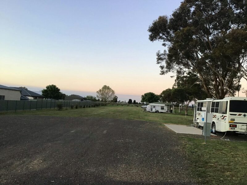 Park at sunrise