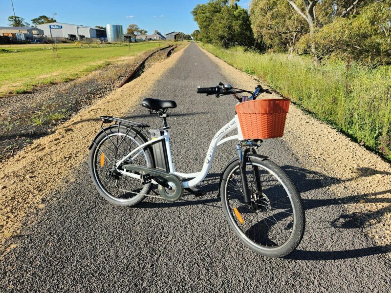 Our eBike on the rail trail