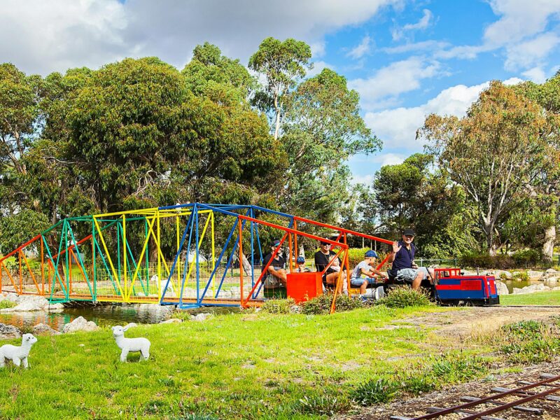 ATDW Naracoorte Tiny Train Park.jpeg Bridge and Tiny Train