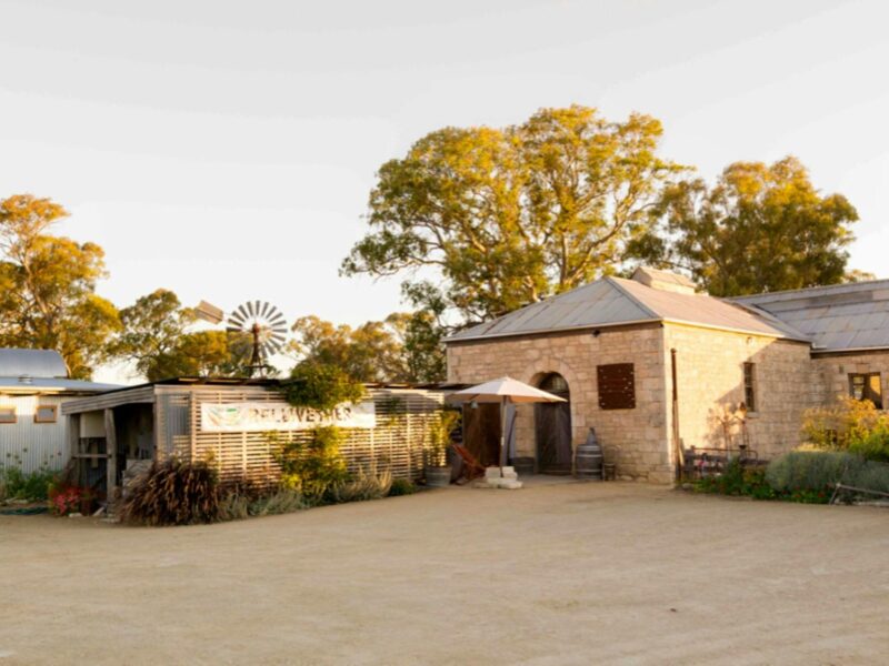 ATDW Bellwether Wines Glamping And Camping.jpeg View of Bellweather Wines Cellar Door from carpark