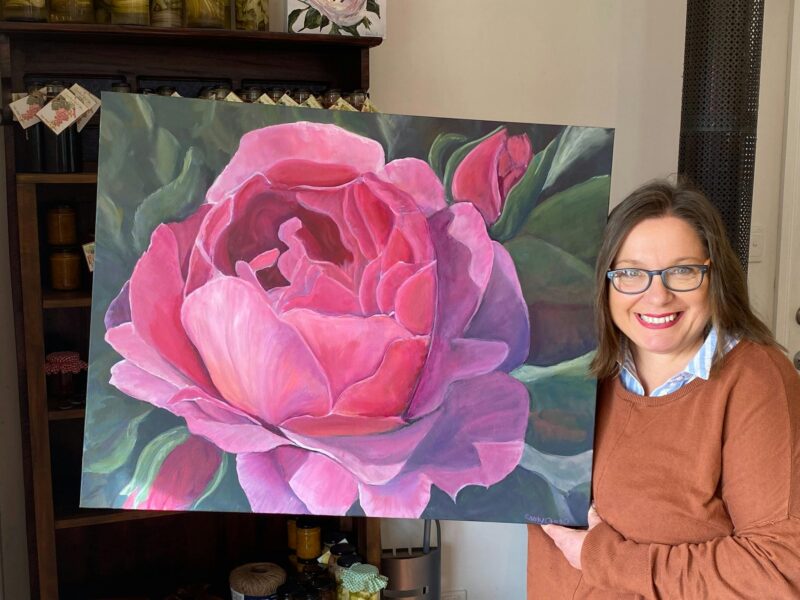 ATDW The Post And Rail.jpeg A Large Rose Painting