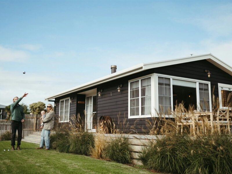 Backyard, outdoor games, deck, entertaining area