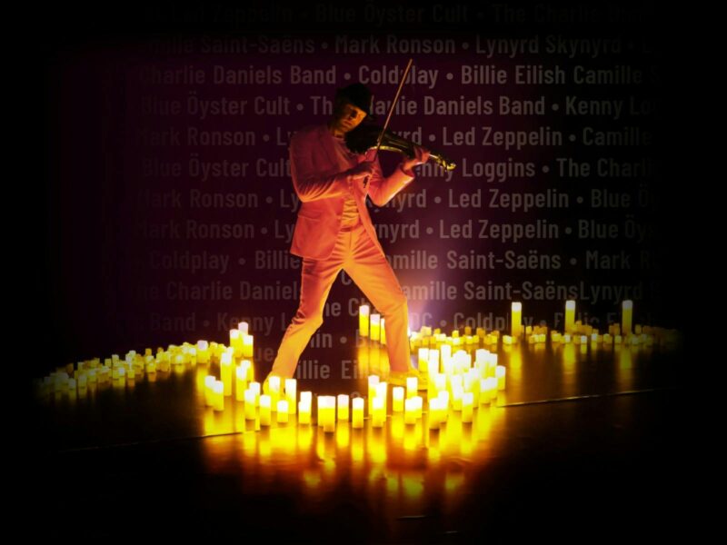 Violin Player by Candlelight