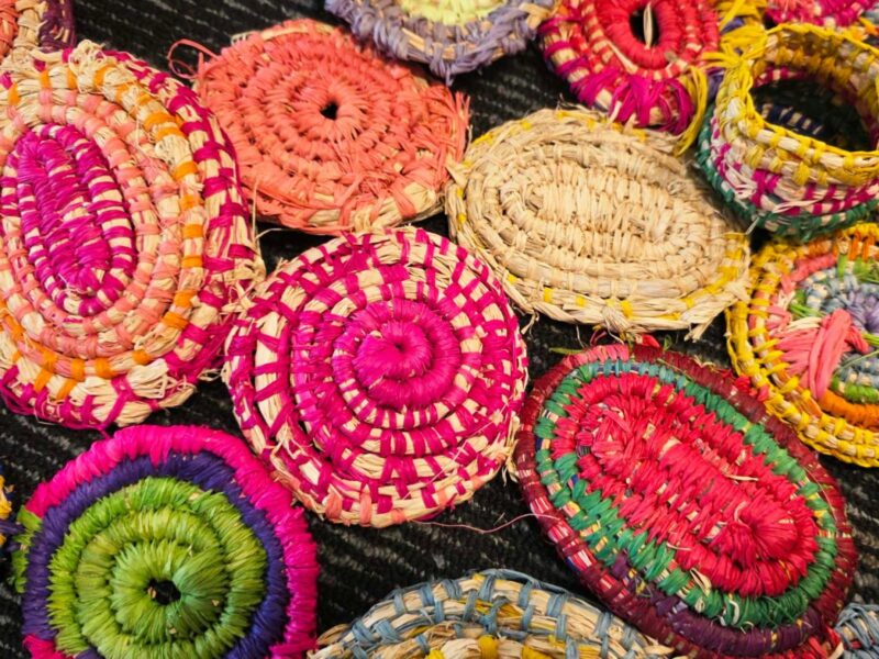 Close up of Weaving Art