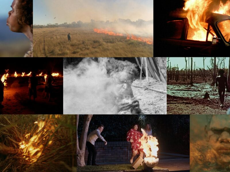 A collage of archival footage