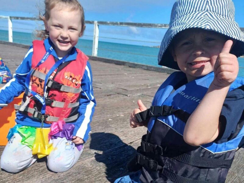 Kids on the jetty