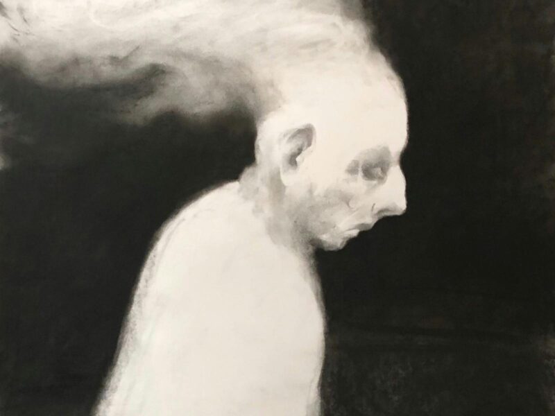 image of artwork Dagny Strand, Dust, 2025,  charcoal on paper. Courtesy of the artist